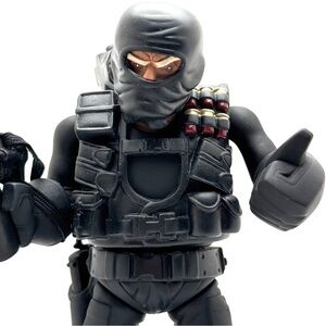 Articulated Ninja Action Figure Soldier Collectible w/ Removable Accessories